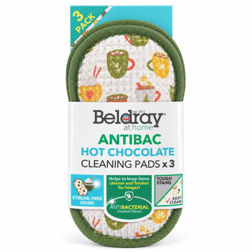 Антибактеріальні губки для чищення Beldray Hot Chocolate, 3 шт.