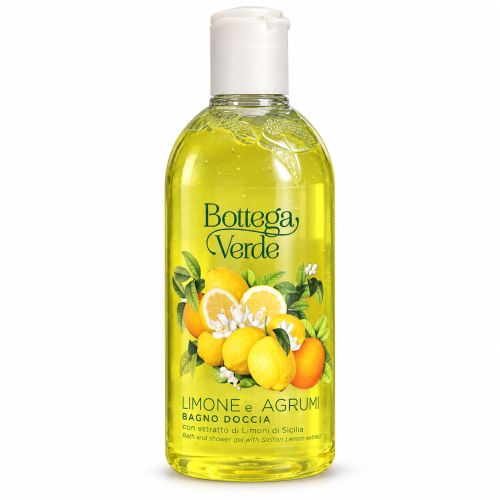 Гель для ванни та душу Bottega Verde Limone e Agrumi з екстрактом сицилійського лимона, 400 мл