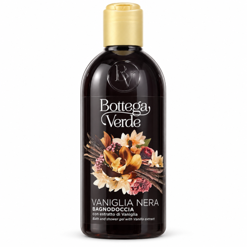 Гель для ванни та душу Bottega Verde Vaniglia Nera з екстрактом чорної ванілі, 400 мл