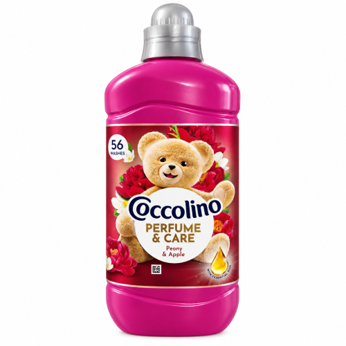 Кондиціонер для білизни Coccolino Perfume & Care Peony & Apple «Півонія та яблуко», 1,288 л, 56 прань