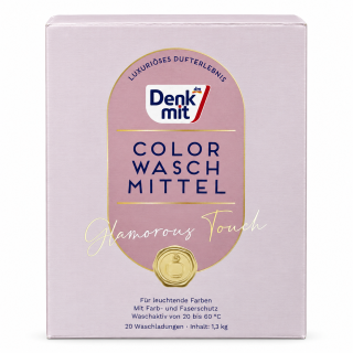 Стиральный порошок Denkmit Colorwaschmittel Glamorous Touch для цветных вещей, 1,3 кг, 20 стирок