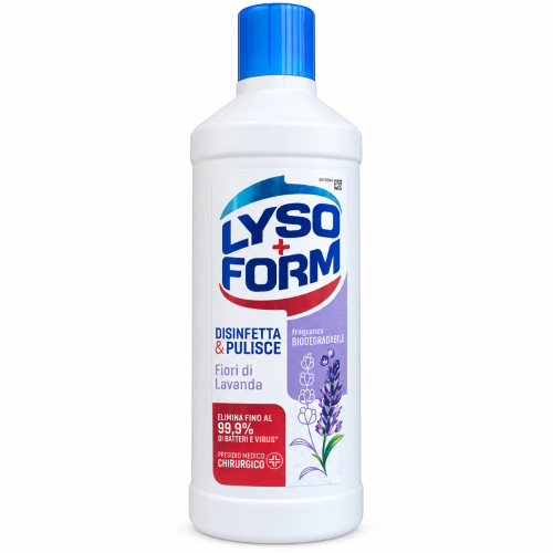 Засіб для миття та дезінфекції підлоги й поверхонь Lysoform Disinfetta & Pulisce Fiori di Lavanda, з ароматом лаванди, 1100 мл