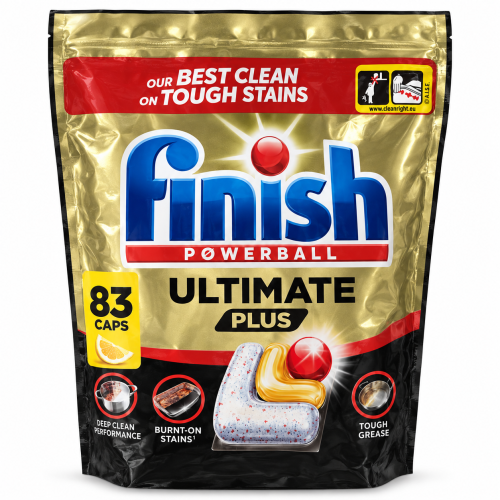 Капсули для посудомийної машини Finish Powerball Ultimate Plus Lemon, 83 шт.