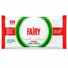 Влажные салфетки Fairy Power для удаления известкового налёта, 30 шт.
