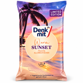 Вологі універсальні серветки Denkmit Warm Sunset, 80 шт.