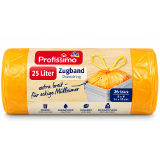 Пакеты для мусора Profissimo с затяжками, 25 л, 26 штук