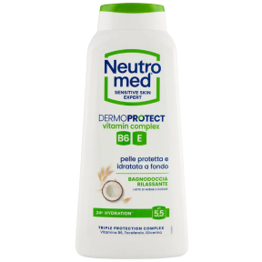 Гель для душу Neutromed Dermoprotect Vitamin Complex з вівсяним молочком і кокосом, 600 мл