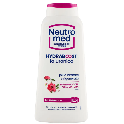 Гель для душа Neutromed Hydraboost с гиалуроновой кислотой и пионом, pH 5.5, 600 мл