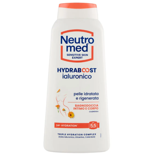 Гель для душа и интимной гигиены Neutromed Hydraboost с гиалуроновой кислотой и календулой, pH 5.5, 600 мл