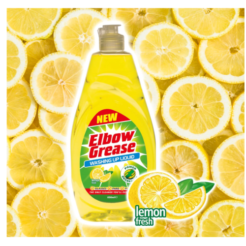 Жидкое средство для мытья посуды Elbow Grease Лимон, 600 мл