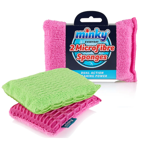 Губки Minky Microfibre Brites Everyday Sponges, 2 шт