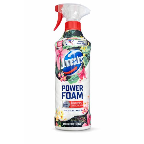 Средство для чистки ванной и туалета Domestos Power Foam Midnight Forest, 380 мл