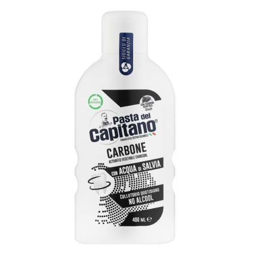 Pasta Del Capitano ополаскиватель полости рта Carbone, 400 мл