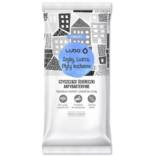 Влажные салфетки Luba Comfort для окон, стекла и зеркал, 32 шт