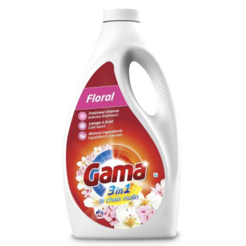Гель для стирки универсальный Gama Floral Floral, 44 стирки, 2.2 л