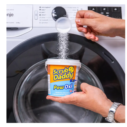 Плямовивідник-відбілювач для білих тканин Scrub Daddy Power Oxi White, 1 кг