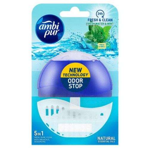 Туалетный блок Ambi Pur Fresh Water & Mint, 55 мл