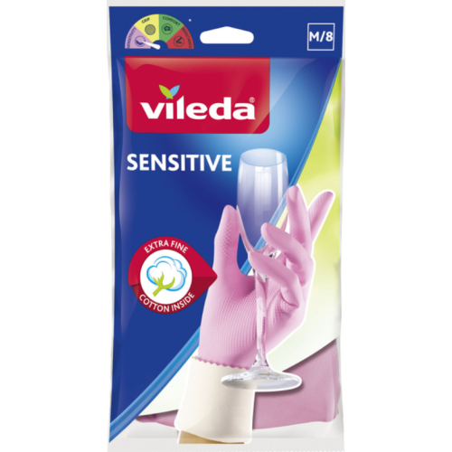 Перчатки латексные Vileda Sensitive, размер M