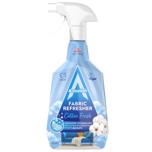 Нейтрализатор запахов для текстиля, ковров и одежды Astonish Fabric Refresher White Flowers, 750 мл