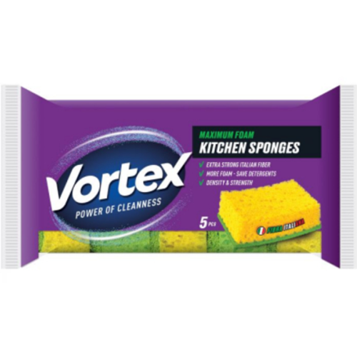 Губки кухонні Vortex, 5 шт