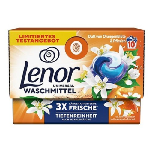 Капсулы для стирки Lenor 3в1 Universal Orange, 10 шт