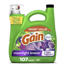 Гель для прання Gain Moonlight Breeze Febreze Freshness, 4,55 л (107 прань)