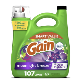 Гель для стирки Gain Moonlight Breeze Febreze Freshness, 4,55 л (107 стирок)