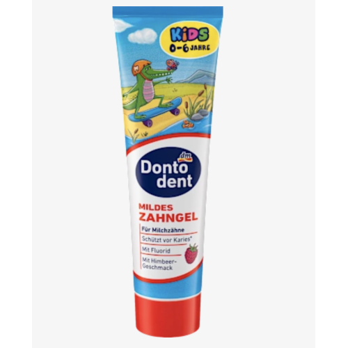 Дитяча зубна паста-гель Dontodent Mildes Zahngel Kids 0–6 років, 100 мл