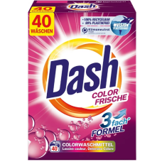 Пральний порошок Dash Color frische для кольорових речей, 40 прань, 2,6 кг