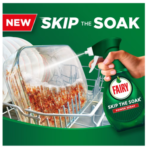 Спрей-пінка для миття посуду Fairy Skip The Soak Power Spray Fresh, 500 мл