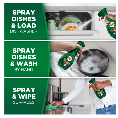 Спрей-пінка для миття посуду Fairy Skip The Soak Power Spray Fresh, 500 мл