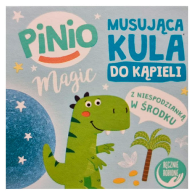 Pinio Magic дитяча бомбочка для ванни блакитна із сюрпризом, 140 г