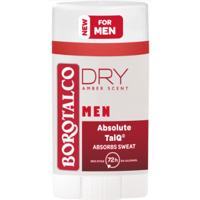 Дезодорант стик Borotalco DRY Men Absolute TalQ, 40 мл