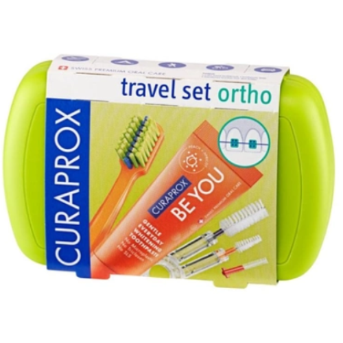 Дорожный набор Curaprox BE YOU ORTHO, зеленый
