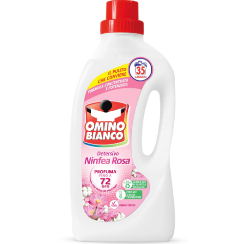 Гель для прання універсальний Omino Bianco Ninfea Rosa 35 прань 1400 мл