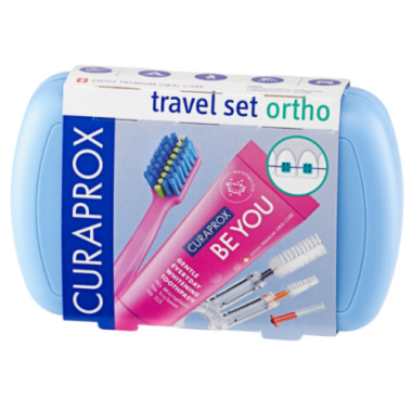 Дорожный набор Curaprox BE YOU ORTHO, голубой