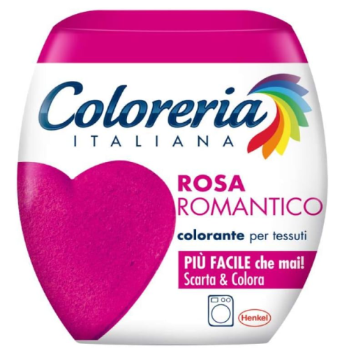 Краска для одежды в стиральную машину (розовая) Coloreria Italiana Rosa Romantico, 350 гр