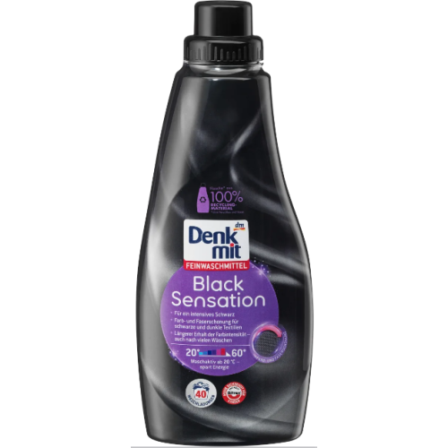 Гель для прання чорного та темного одягу DenkMit Black Sensation, 40 прань