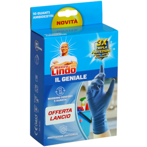Перчатки для уборки  Mastro Lindo, M-L, 10 шт