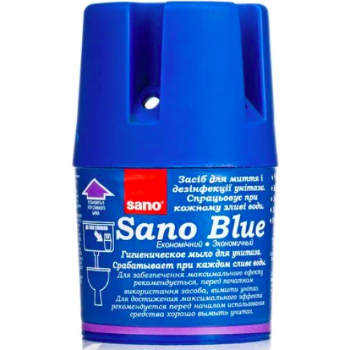 Гигиеническое мыло для сливных бачков Sano Blue Морской, 150 г