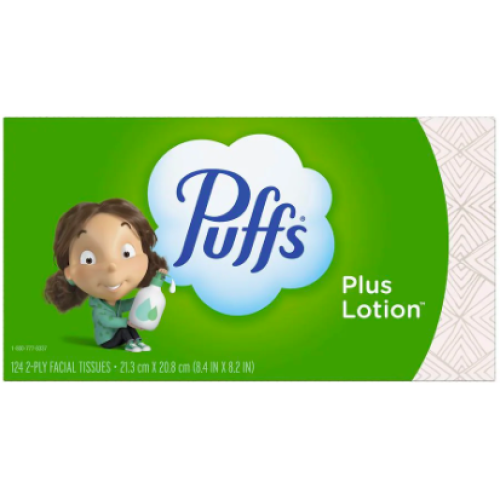 Сухі серветки для носу Puffs 124 шт