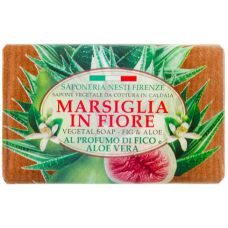 Натуральне марсельське мило Nesti Dante Marsiglia in Fiore Fico and Aloe Vera, Інжир та Алое, 125 г 