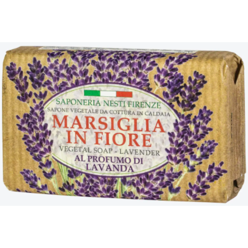 Натуральное марсельское мыло Nesti Dante Lavanda Marsiglia in Fiore, Марсельская Лаванда, 125 г
