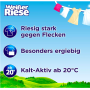 Порошок для стирки в гранулах Weißer Riese Megaperls, для белой и светлой одежды, 19 циклов