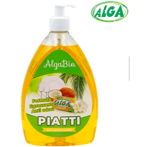 Средство для мытья посуды AlgaBio Piatti, натуральное, концентрат, 1 л