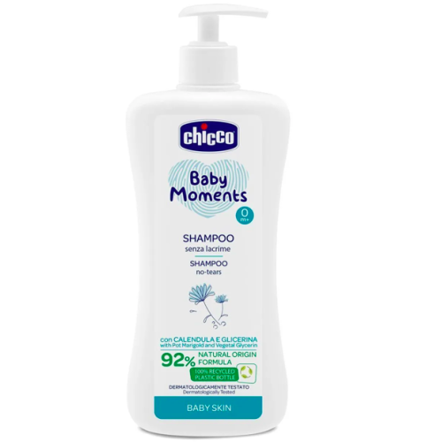 Шампунь для тіла та волосся  Chicco Baby Moments "Без Сліз" з екстрактом календули, 500 мл