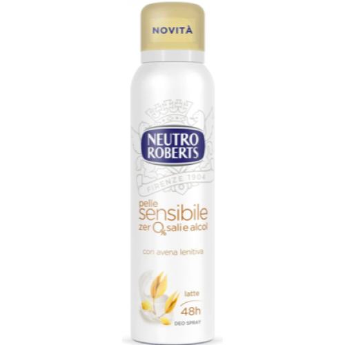 ДЕЗОДОРАНТ ДЛЯ ТІЛА СПРЕЙ NEUTRO ROBERTS DEO SENSIBILE LATTE ML150