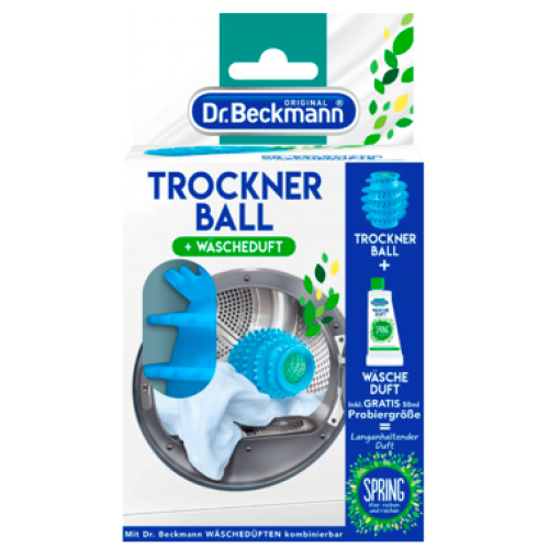 Кулька для сушильної машини + ополіскувач-парфум Dr. Beckmann Trockner Ball 50 мл.