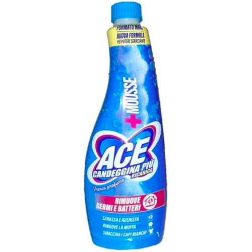 Универсальное средство Ace MOUSSE CANDEGGINA FRESCO PROFUMO с эффектом отбеливания, запаска, 700 мл