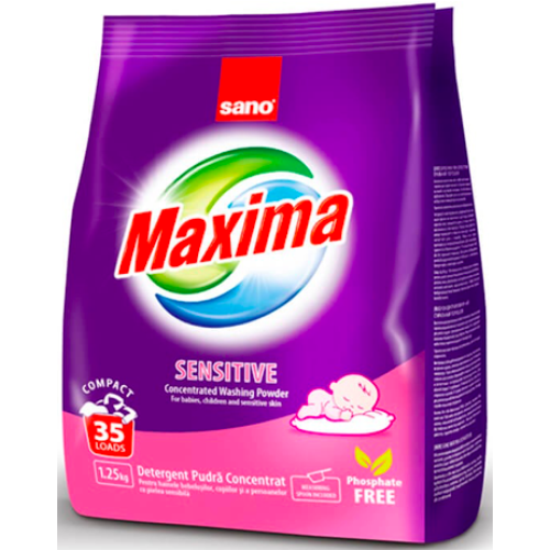 Стиральный порошок Sano Sensitive 1,25 кг, 35 стирок